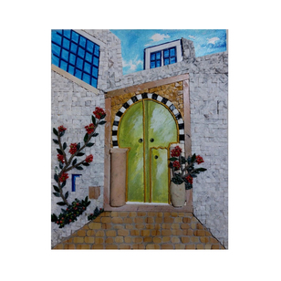 ŒUVRES D’art sélectionnées par nos créateurs – Tableau Mdina 6 mosaïque de marbre sur toile