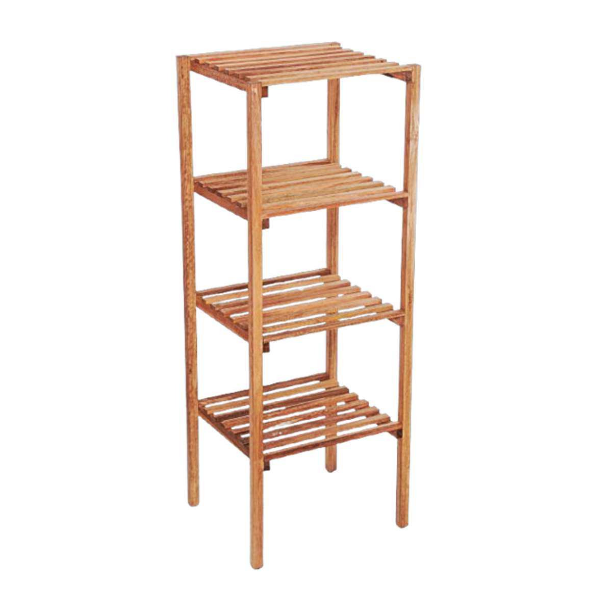 Meuble colonne rangement salle de bain design naturel en bois massif hêtre Fabrication artisanale