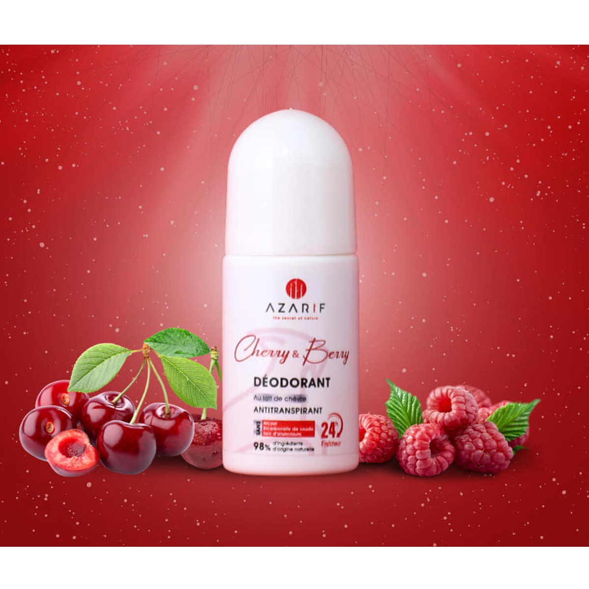 Azarif Série Zen - Déodorant Roll-on 24 H Fraîcheur Cherry & Berry A