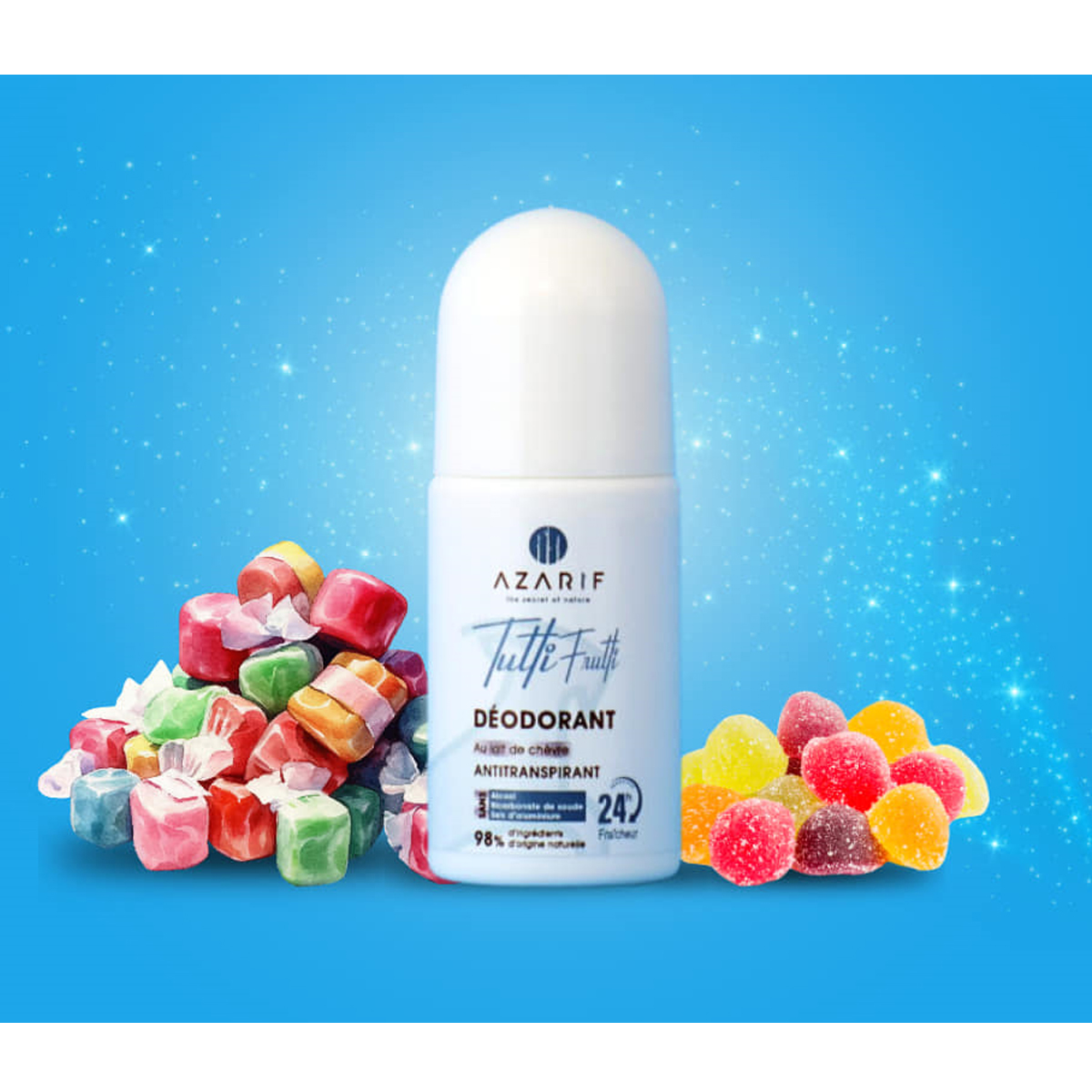 Azarif Série Zen - Déodorant Roll-on 24 H Fraîcheur Tutti Frutti A