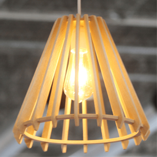 Suspension Kapelo naturelle Lampes design Armin Home Suspension en bois de style vintage fabrication artisanale T3 B